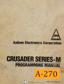 Anilam-Anilam Crusader Series M, Programming, Teaching Micro Processing Control Manual-Crusader-Series M-01
